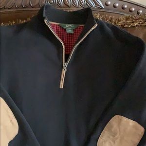 Woolrich men’s black quarter zip NWOT medium